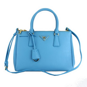 2013 Prada Saffiano Tote Bag 1801 SkyBlue