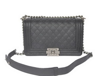 Boy Chanel Flap Shoulder Bag Classic Cannage Patterns A67086 Black