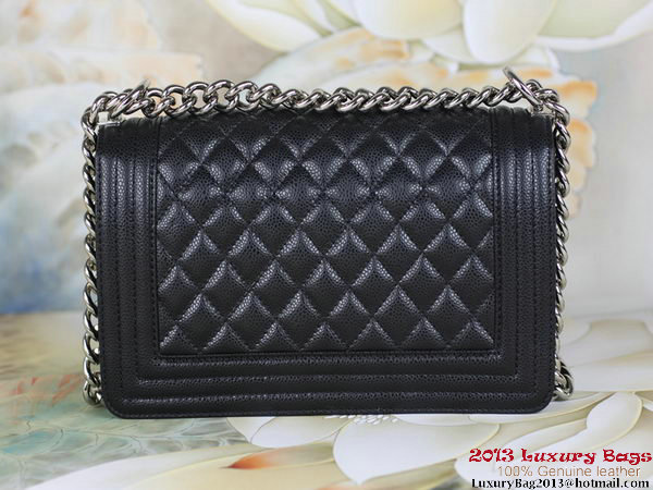 2013 Boy Chanel Flap Shoulder Bag Classic Cannage Patterns A67025 Black