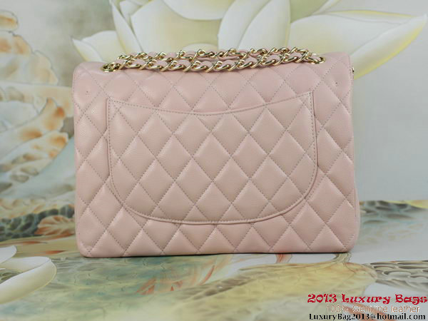 Chanel A01113 Classic Flap Bag Original Cannage Patterns Leather Pink