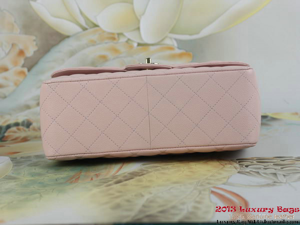 Chanel A01113 Classic Flap Bag Original Cannage Patterns Leather Pink