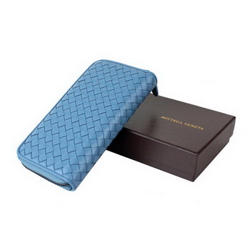 Bottega Veneta Intrecciato Nappa Continental Wallet BV1008 Light Blue