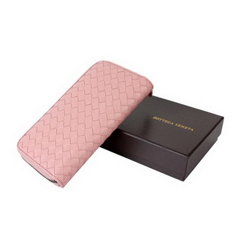 Bottega Veneta Intrecciato Nappa Continental Wallet BV1008 Light Pink