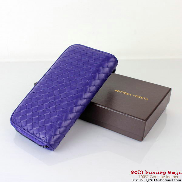 Bottega Veneta Intrecciato Nappa Continental Wallet BV1008 Violet