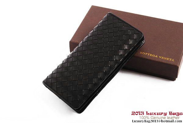 Bottega Veneta Intrecciato Nappa Leather Wallet BV1564 Black