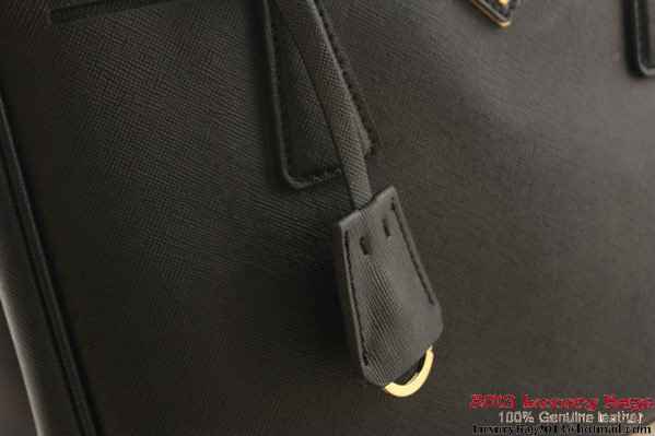 Prada Saffiano Leather 30cm Tote Bag BN1801 Black