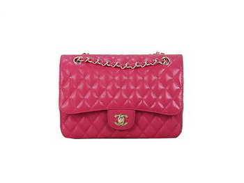 Chanel 2.55 Classic Flap Bag Rose Original Cannage Patterns Gold