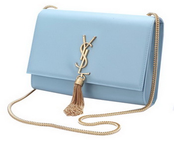 Yves Saint Laurent Small Monogramme Cross-body Shoulder Bag Y042 Light Blue