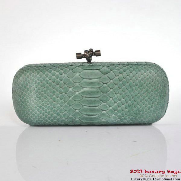 Bottega Veneta 8651L Python Leather Knot Clutches