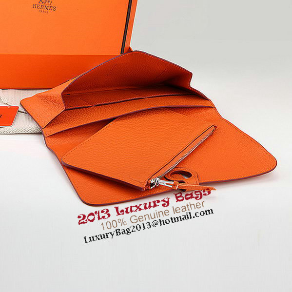 Hermes Dogon Combined Wallet A508 Orange