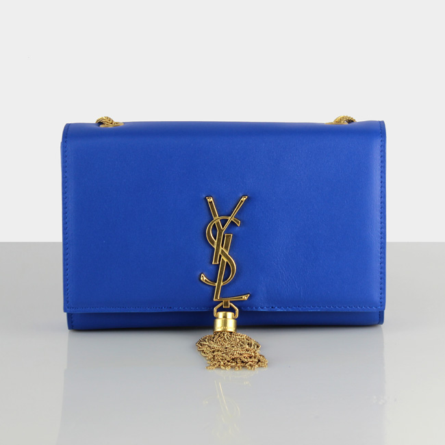 Yves Saint Laurent Monogramme Cross-body Shoulder Bag 66016 Blue