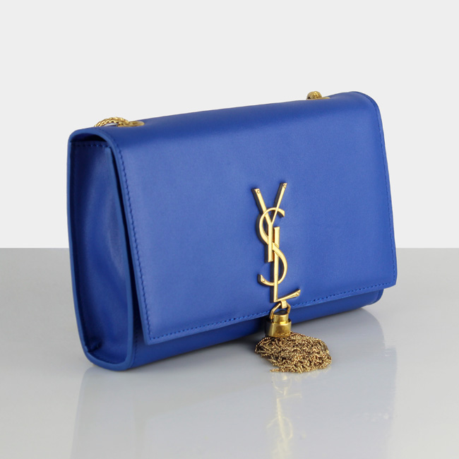 Yves Saint Laurent Monogramme Cross-body Shoulder Bag 66016 Blue