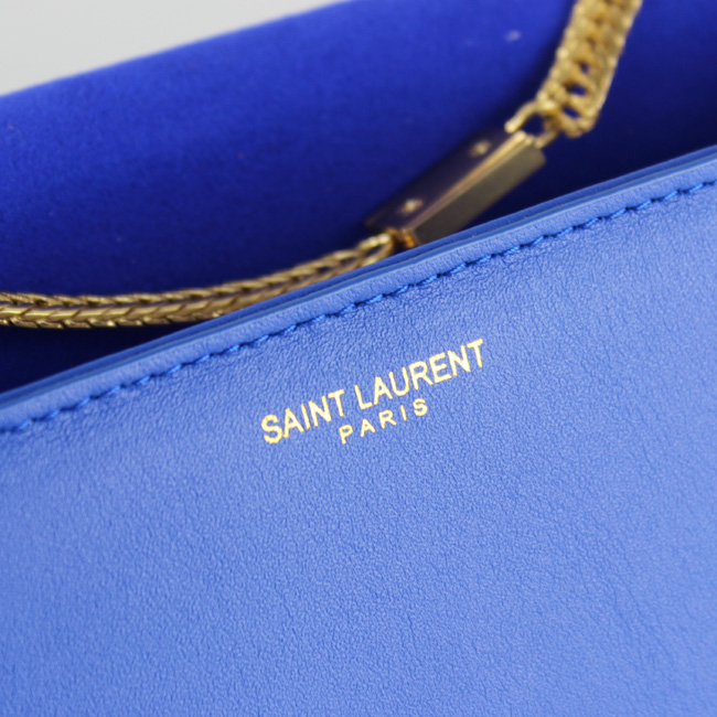 Yves Saint Laurent Monogramme Cross-body Shoulder Bag 66016 Blue