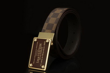 Louis Vuitton Damier Ebene Canvas Belt LV2066