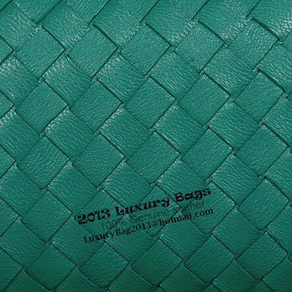 Bottega Veneta Intrecciato Sheepskin Impero Ayers Knot Clutch 11308 Green