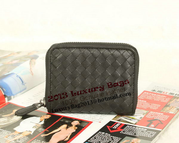 Bottega Veneta Intrecciato Nappa Mini Wallet 5818 Black