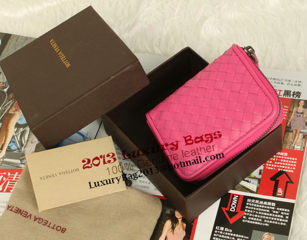 Bottega Veneta Intrecciato Nappa Mini Wallet 5818 Peach