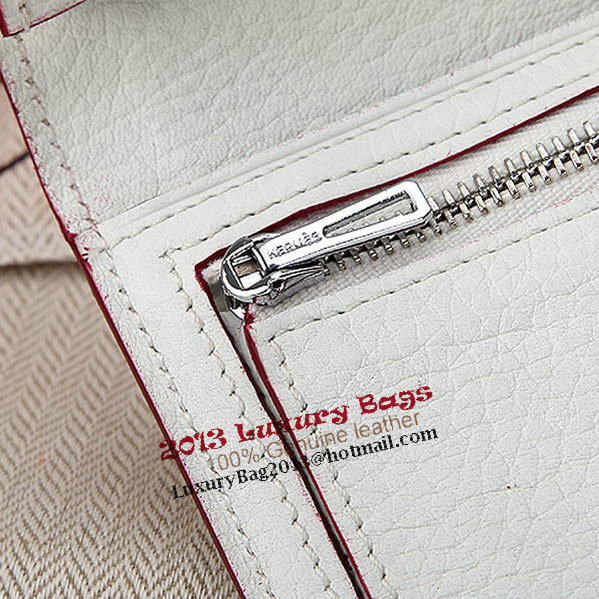 Hermes Bearn Japonaise Bi-Fold Wallet Grainy Leather A208 White