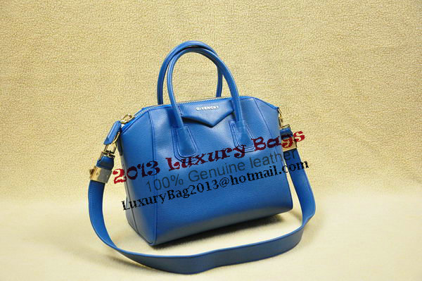 Givenchy Small Antigona Bag Original Leather 1800 Blue