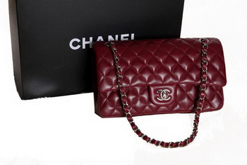 Chanel 2.55 Series Original Leather Classic Flap Bag A01112 Burgundy