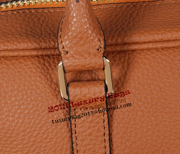 Prada Grainy Calf Leather Briefcase 80661 Wheat