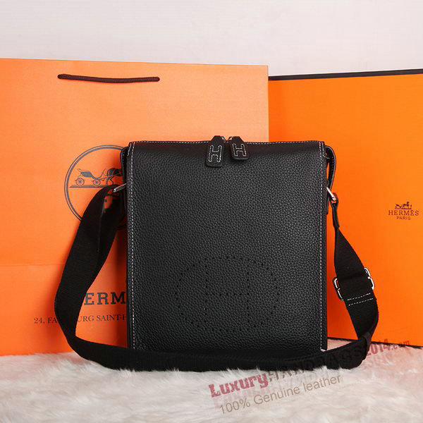 Hermes Original Calf Leather Messenger Bag M86681 Black