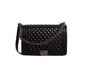 Chanel Boy Flap Shoulder Bag in Original Leather A67087 Black