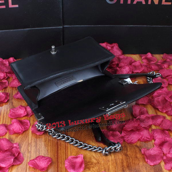 Boy Chanel Flap Shoulder Bag Black Original Leather A67086 Silver