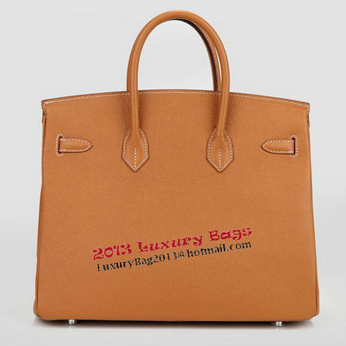 Hermes Birkin 35CM Tote Bag Wheat Original Leather H35 Silver