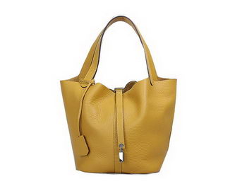 Hermes Picotin Lock MM Bag in Original Leather Yellow