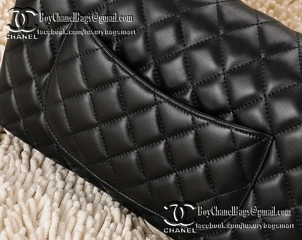 Chanel Classic Flap Bag CHA1113 Black Sheepskin Leather