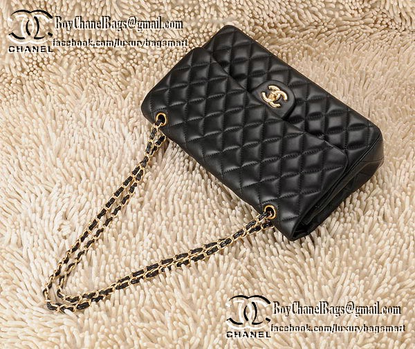 Chanel Classic Flap Bag CHA1113 Black Sheepskin Leather