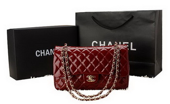 Chanel Classic Flap Bag Patent Leather CHA1113 Burgundy