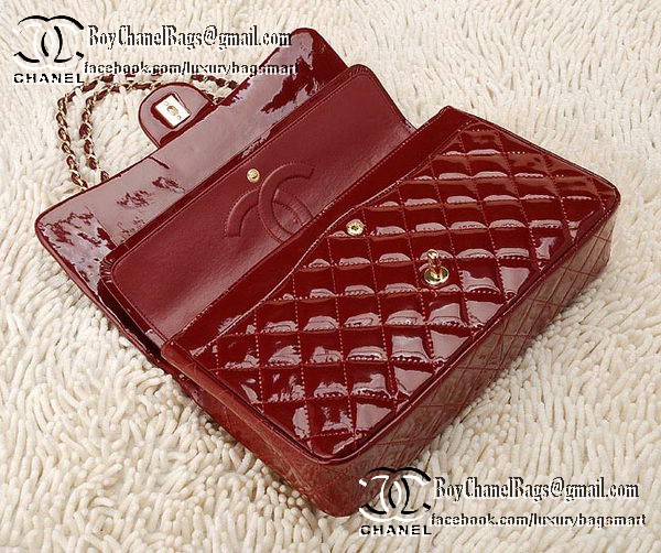 Chanel Classic Flap Bag Patent Leather CHA1113 Burgundy