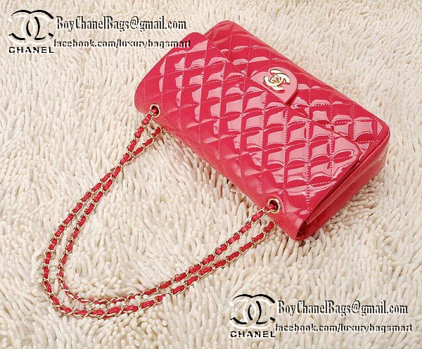 Chanel Classic Flap Bag Patent Leather CHA1113 Peach