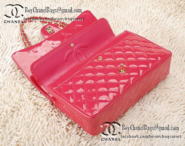 Chanel Classic Flap Bag Patent Leather CHA1113 Peach