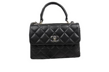 Chanel Classic Top Flap Bag Original Sheepskin Leather CHA92236 Black