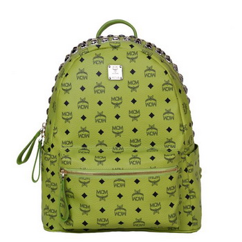 MCM Medium Top Studs Backpack MC4232 Green