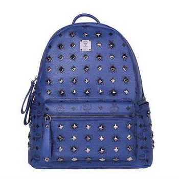 MCM Stark Studded Medium Backpack MC2089 Royal