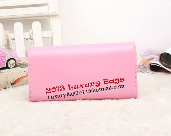 YSL Classic Monogramme Tassel Smooth Leather Clutch Bag Y8908 Pink