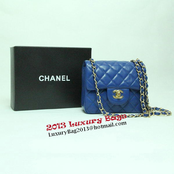 Chanel mini Classic Flap Bag Royal Leather 1115 Gold Chain