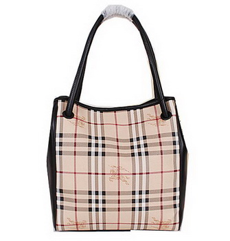 BurBerry Small Haymarket Check Tote Bag 38825571 Black