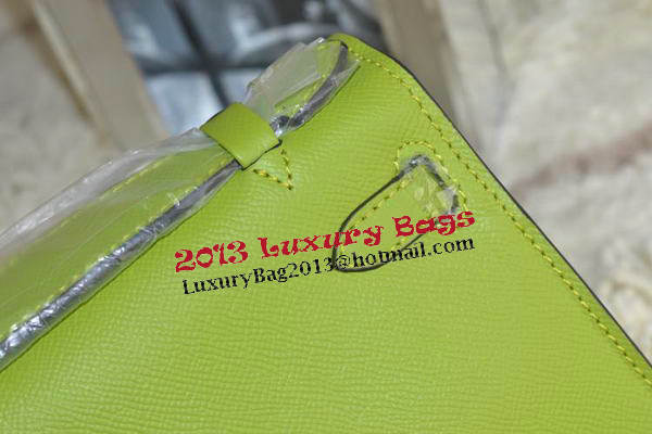 Hermes MINI Kelly 22cm Tote Bag Calfskin Leather Green