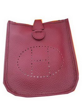 Hermes mini Evelyne Messenger Bag H1608S Burgundy