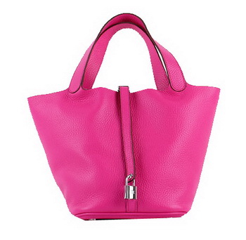 Hermes Picotin Lock PM Bag in Clemence Leather H8615 Rose