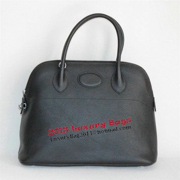 Hermes Bolide 37CM Calfskin Leather Tote Bags H509084 Black