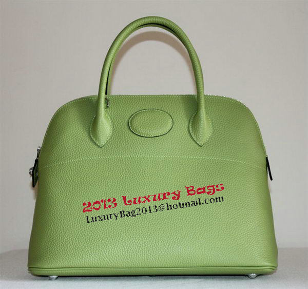 Hermes Bolide 37CM Calfskin Leather Tote Bags H509084 Green