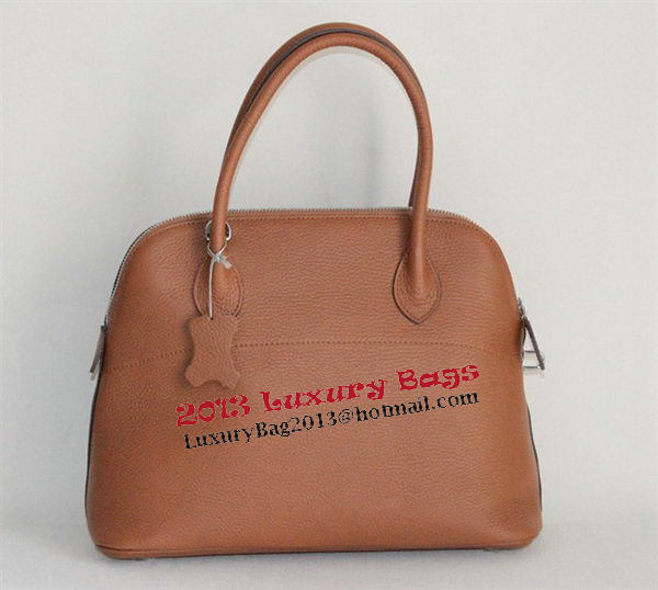 Hermes Bolide 37CM Calfskin Leather Tote Bags H509084 Wheat