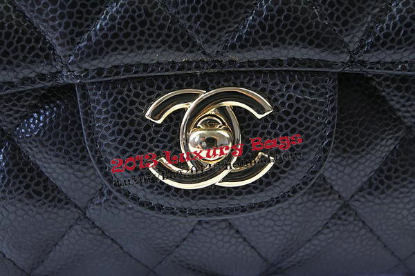 Chanel 2.55 Series Bags Black Cannage Pattern Leather CFA1112 Gold