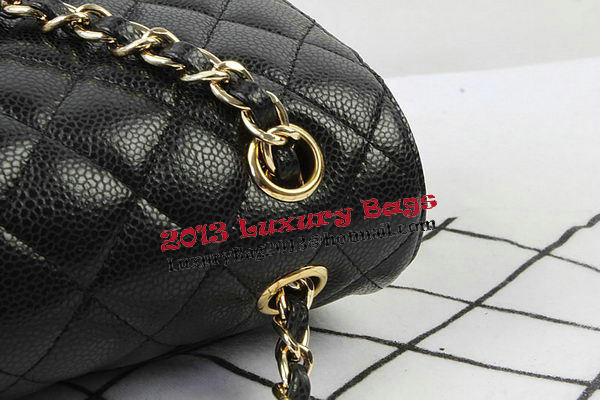 Chanel 2.55 Series Bags Black Cannage Pattern Leather CFA1112 Gold